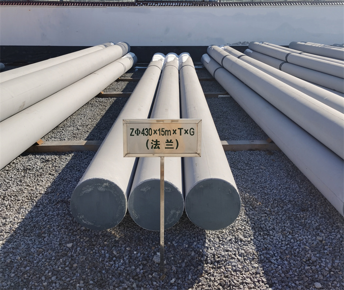 大丰430×15米×T×G法兰水泥杆